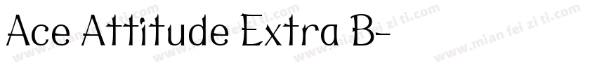 Ace Attitude Extra B字体转换